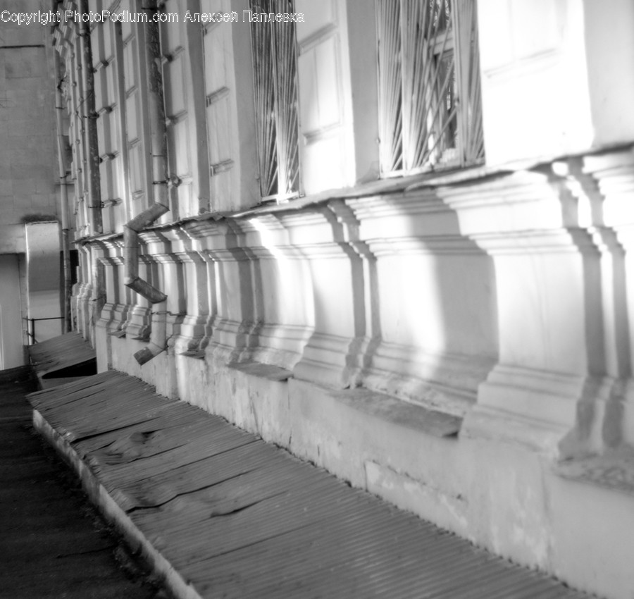 Corridor, Banister, Handrail, Path, Town