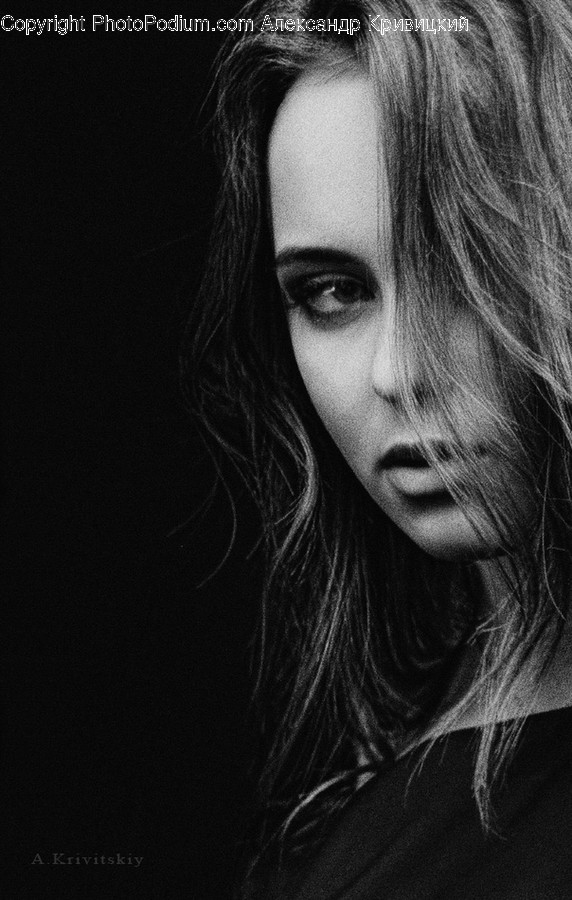Face, Person, Human, Female, Hair