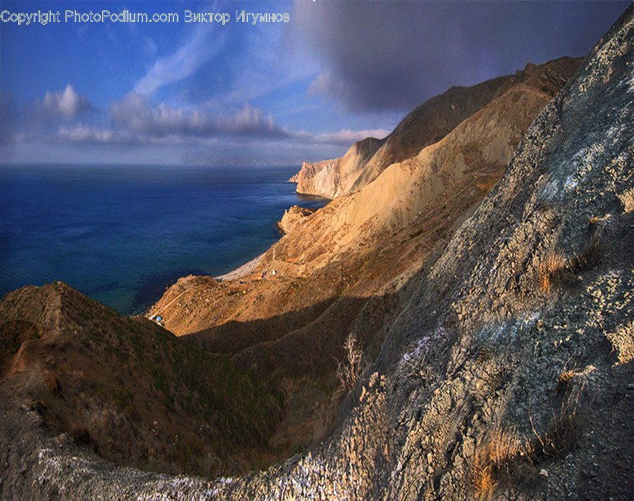 Nature, Outdoors, Mountain, Cliff, Promontory