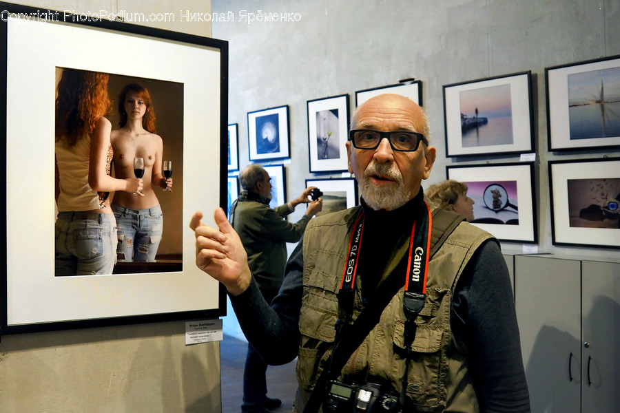 Person, Human, Face, Art, Art Gallery