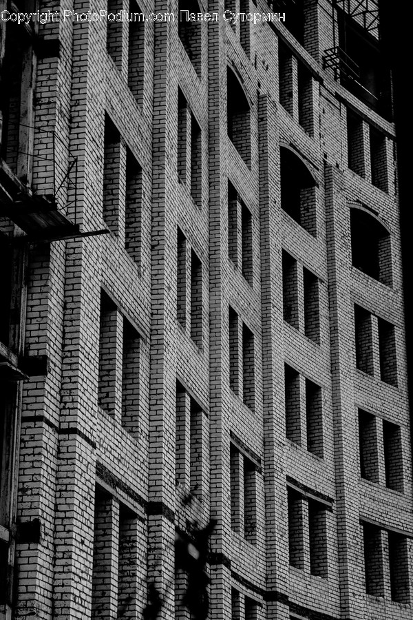 Brick, City, Building, Town, High Rise