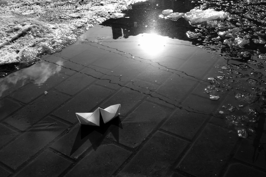 Puddle, Symbol, Star Symbol, Paper
