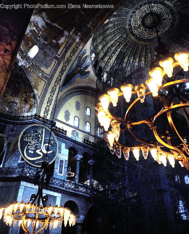 Building, Architecture, Lamp, Apse, Chandelier
