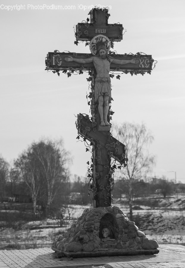Symbol, Cross, Crucifix, Interior Design, Indoors