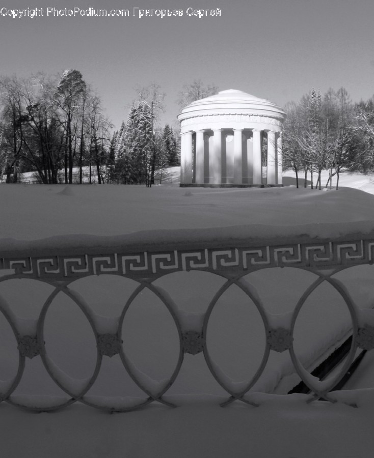 Building, Architecture, Fence, Pillar, Column