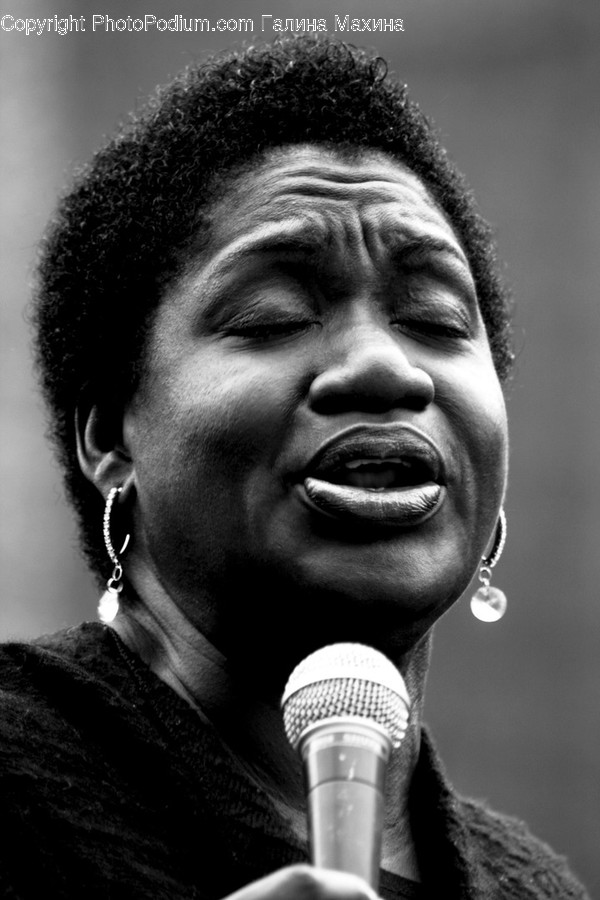 Person, Human, Face, Microphone, Electrical Device