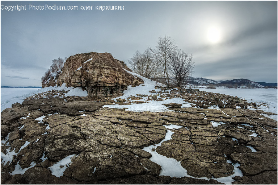 Nature, Outdoors, Ice, Mountain, Snow