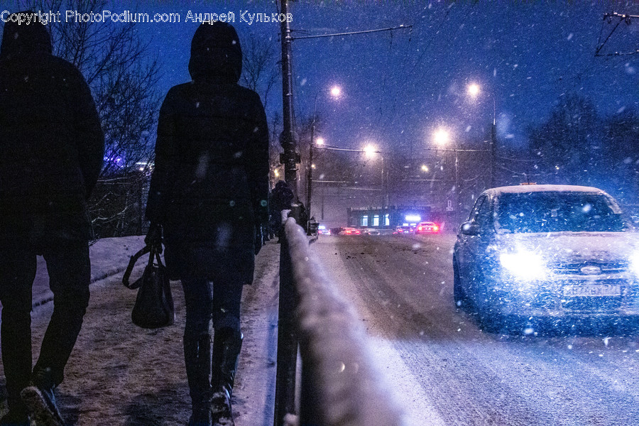 Nature, Outdoors, Storm, Snow, Blizzard