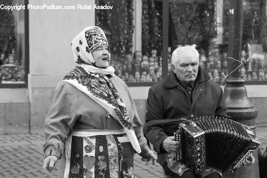 Human, People, Person, Accordion, Musical Instrument, Camera, Electronics