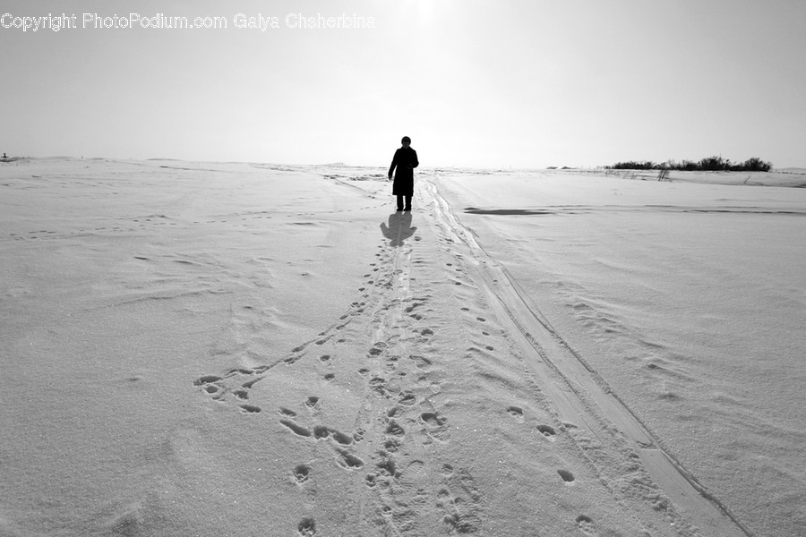 Person, Human, Footprint, Outdoors, Nature