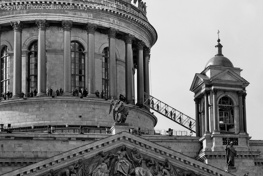 Architecture, Building, Human, Person, Banister