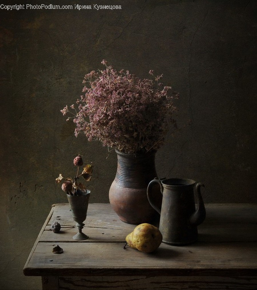 Plant, Glass, Goblet, Jug, Pottery