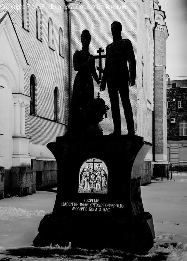 Human, Person, Monument, Silhouette, Art
