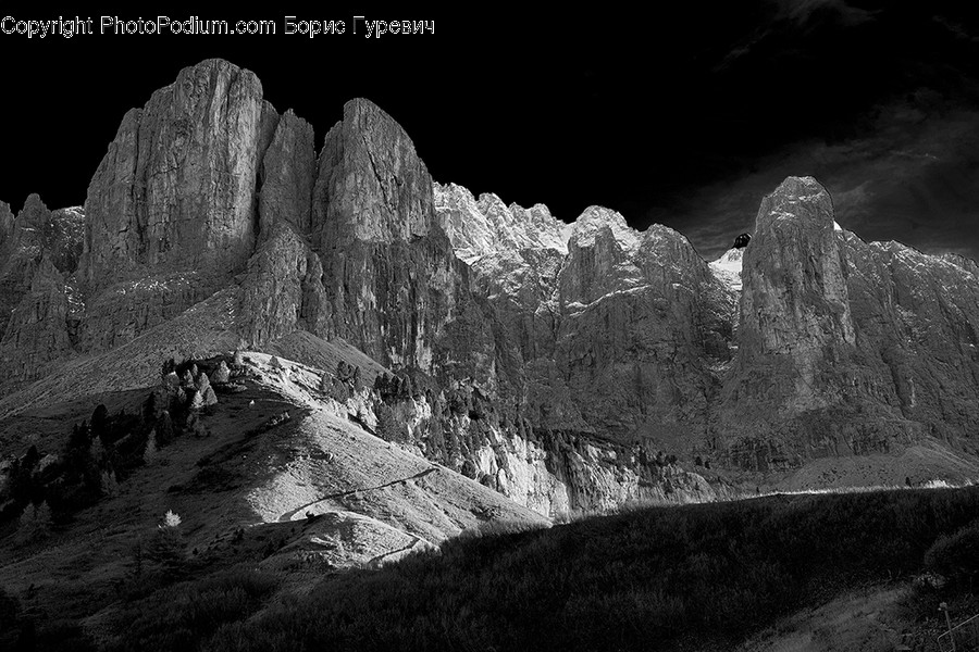 Nature, Outdoors, Mountain, Mountain Range, Cliff
