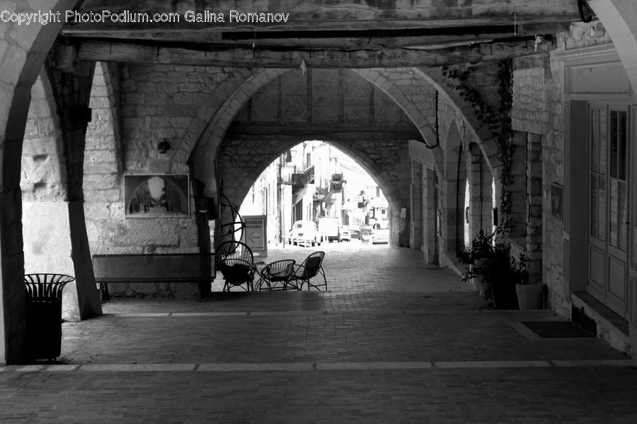 Building, Architecture, Arched, Arch, Furniture