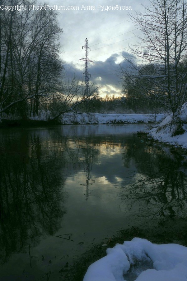 Nature, Land, Outdoors, Water, Cable