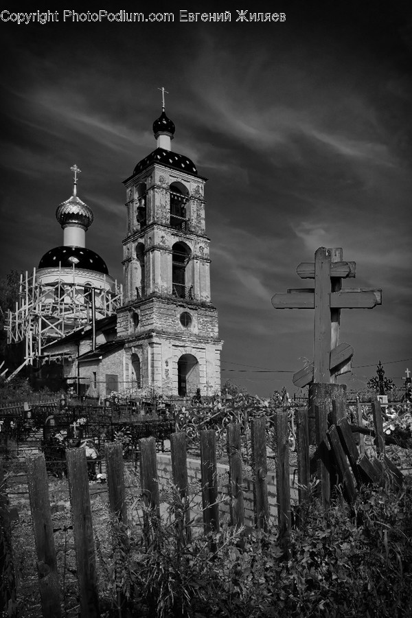 Building, Symbol, Cross, Architecture, Spire