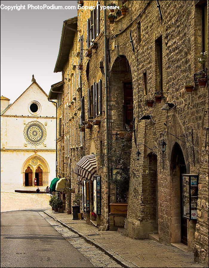 Architecture, Downtown, Plaza, Town Square, Bell Tower, Clock Tower, Tower