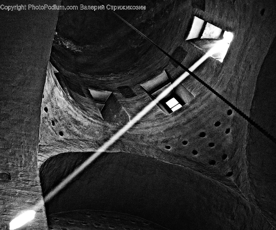 Building, Hole, Portrait, Photo, Face