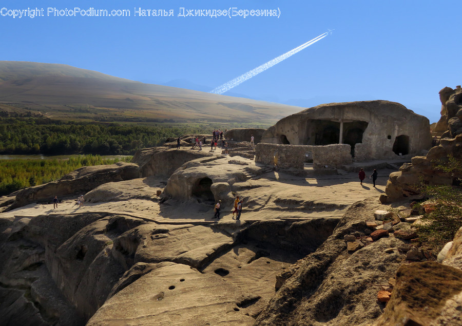 Bunker, Building, Person, Human, Ground