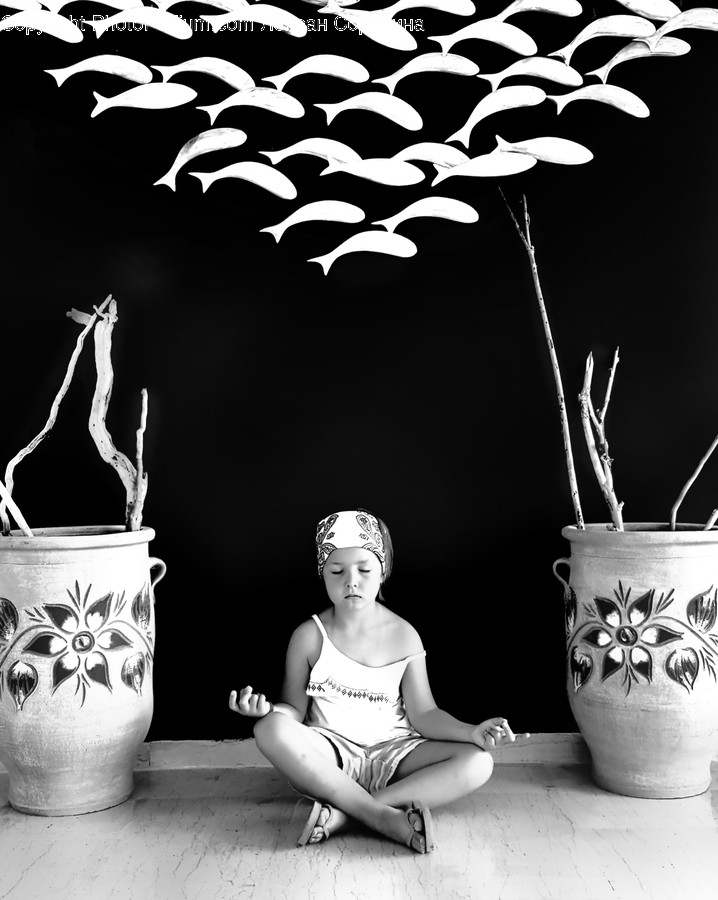 Person, Human, Pot, Pottery, Plant