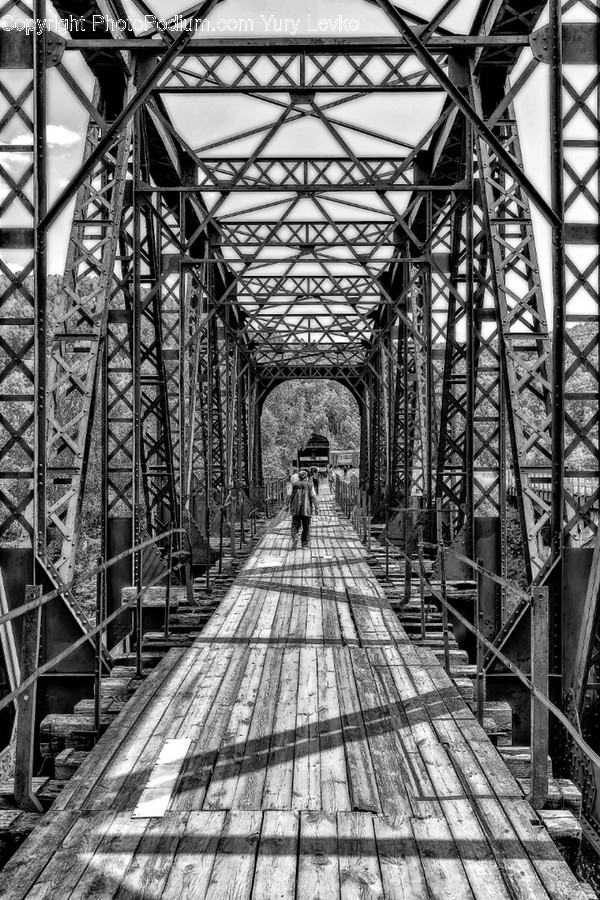 Person, Human, Building, Bridge, Boardwalk