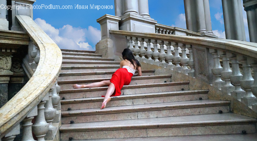 Human, Person, Banister, Handrail, Clothing