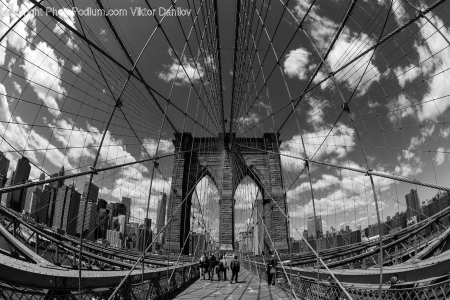Person, Human, Building, Bridge, Suspension Bridge