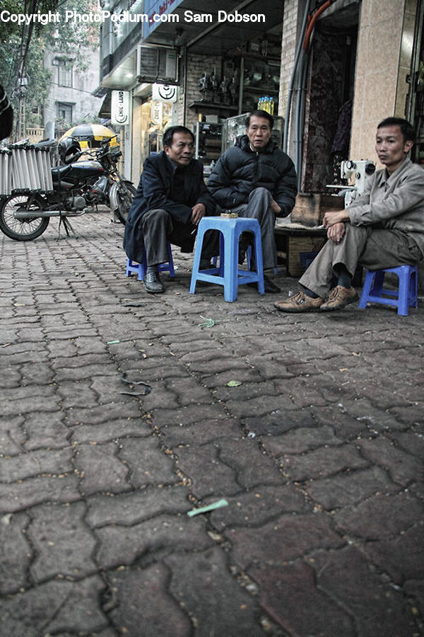 People, Person, Human, Motor, Motorcycle, Vehicle, Flagstone