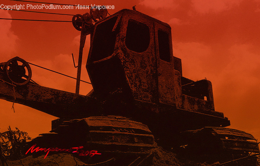 Machine, Vehicle, Transportation, Tractor, Bulldozer