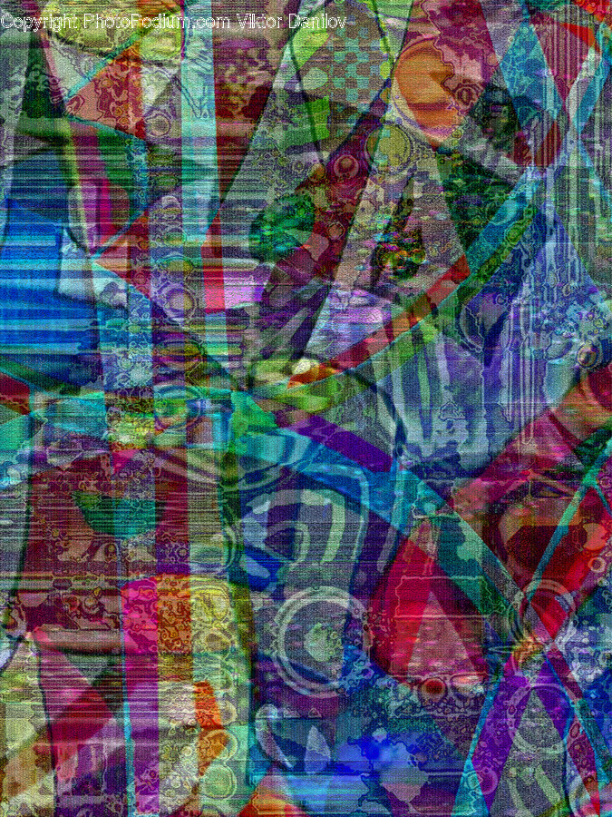 Art, Ornament, Tapestry, Rug, Collage