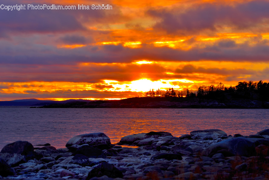 Nature, Outdoors, Red Sky, Sky, Dawn