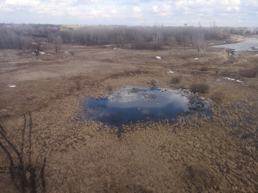 Ground, Puddle, Soil, Building, Housing