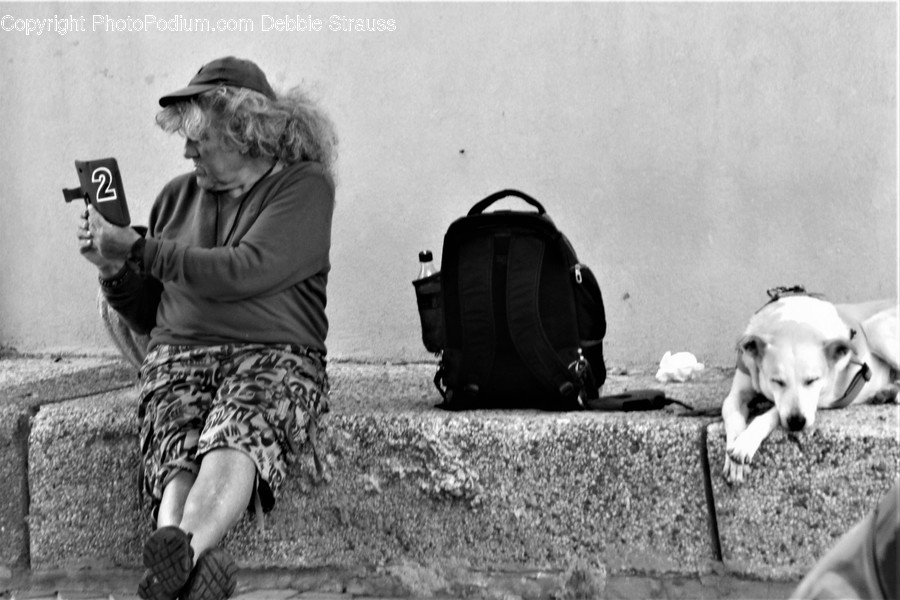 Person, Human, Bag, Backpack, Shorts