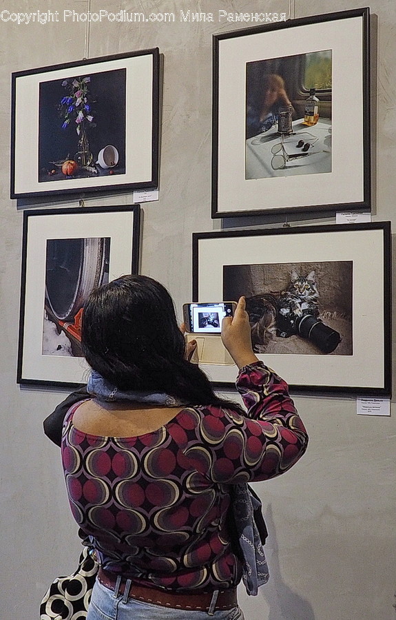 Art, Art Gallery, Human, Person, Electronics