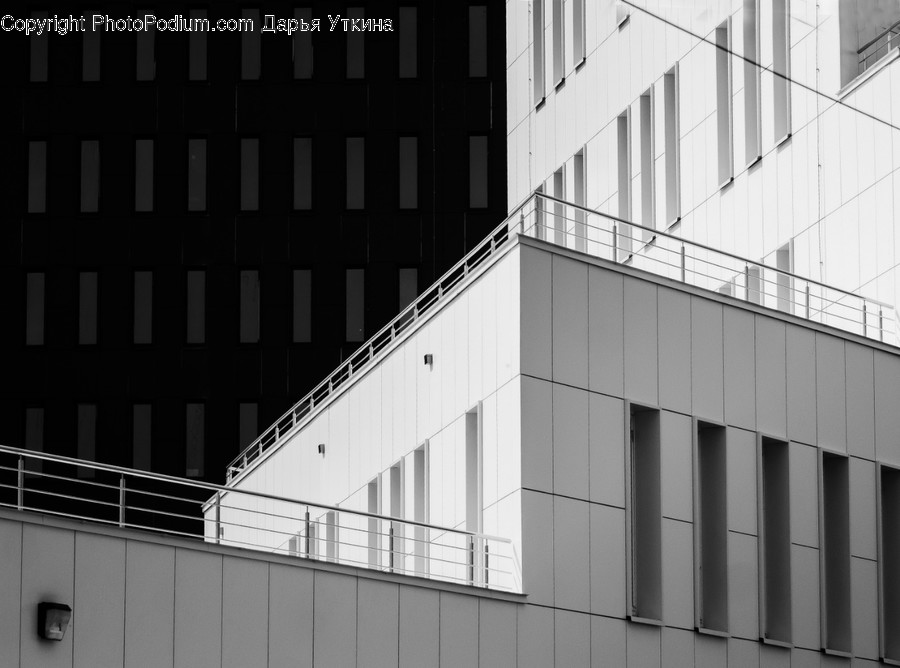 Handrail, Banister, Office Building, Building, Staircase
