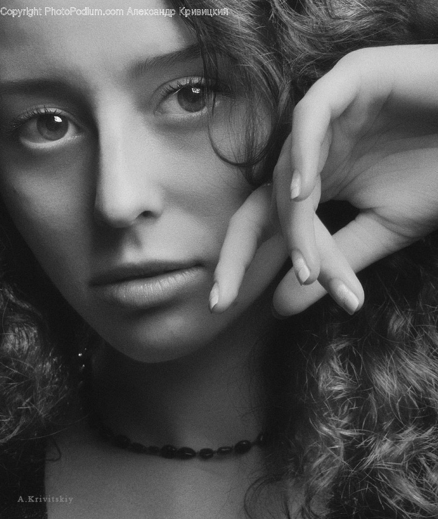 Face, Person, Human, Finger, Portrait
