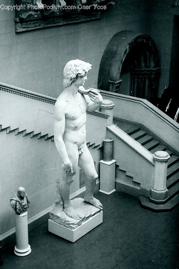 Banister, Handrail, Art, Sculpture, Statue