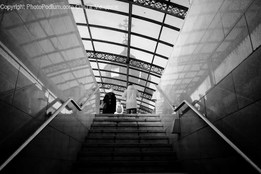 Banister, Handrail, Human, Person, Architecture