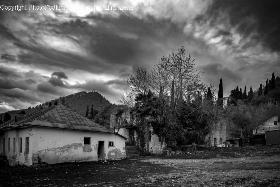 Nature, Weather, Outdoors, Building, Housing