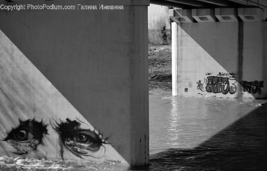 Wall, Nature, Outdoors, Art, Water