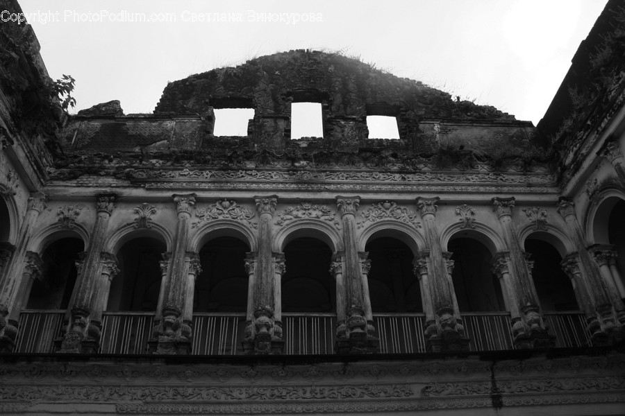 Architecture, Building, Arched, Arch, Column
