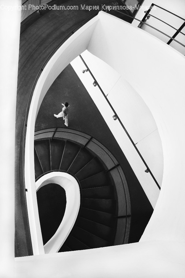 Handrail, Banister, Person, Human, Staircase