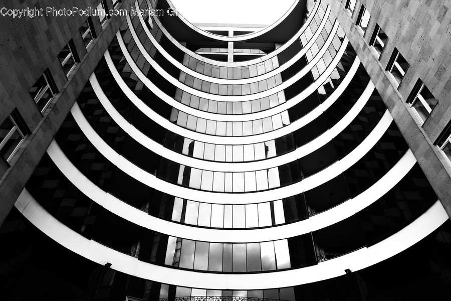 Staircase, Handrail, Banister, Building, Office Building