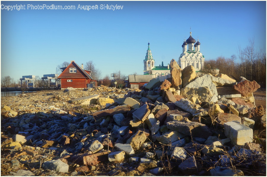 Rubble, Building, Architecture, Spire, Steeple
