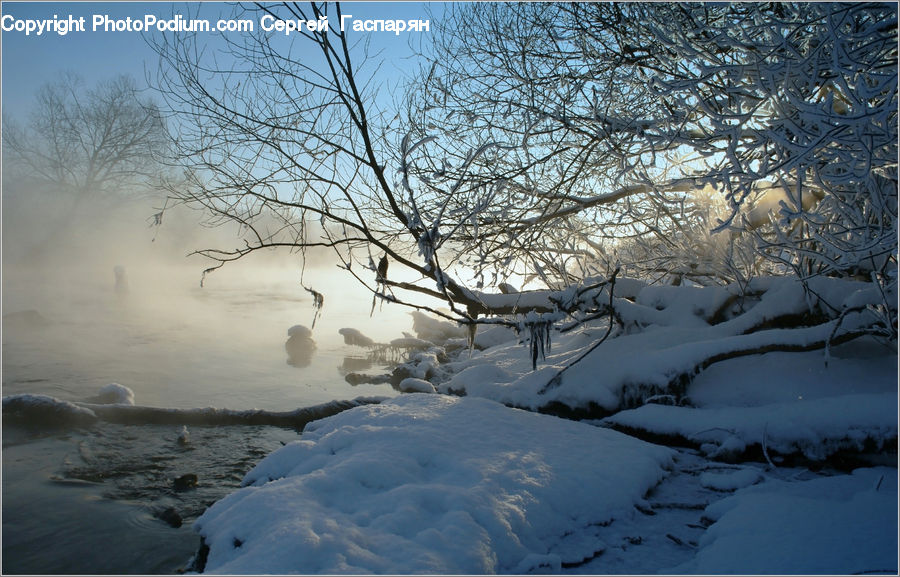 Ice, Outdoors, Snow, Blizzard, Weather, Winter, Landscape