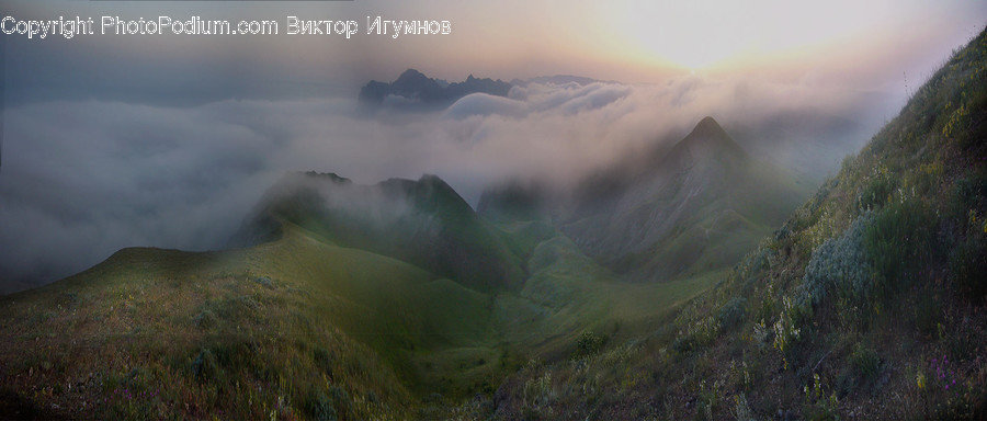 Nature, Outdoors, Mountain, Mountain Range, Weather