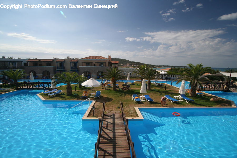 Hotel, Resort, Pool, Water, Swimming Pool, Backyard, Yard