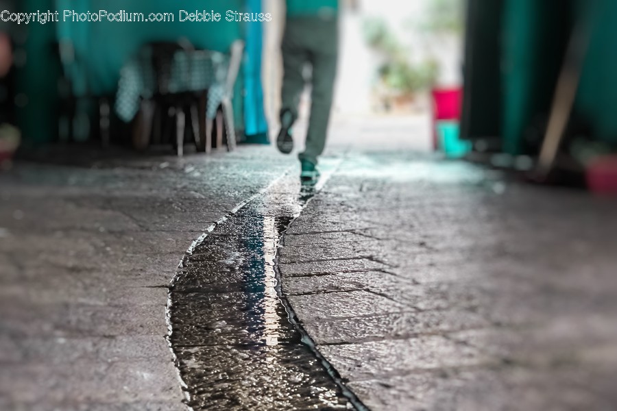 Puddle, Human, Person, Apparel, Clothing