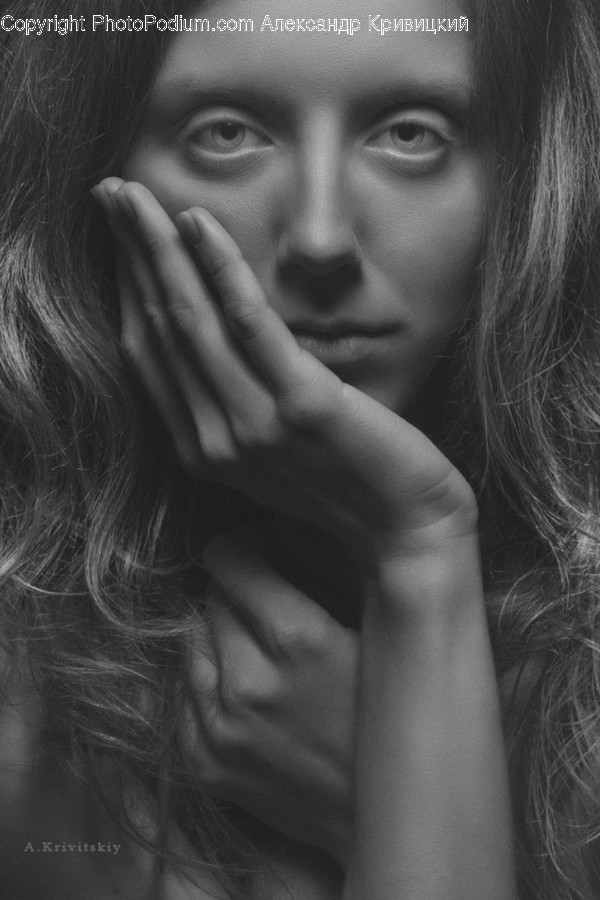 Person, Human, Face, Finger, Portrait